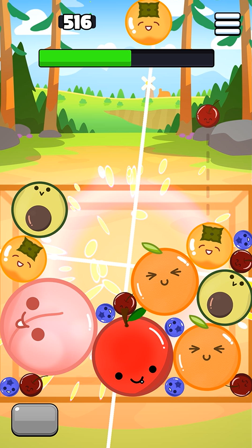 Drop fruits and build combos